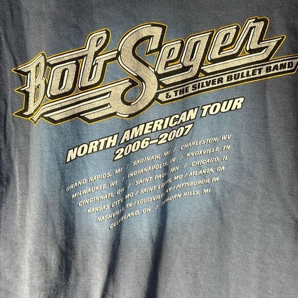 Bob Seger & The Silver Bullet Band North American Tour Concert Tee 2006-2007 XL - Picture 3 of 6
